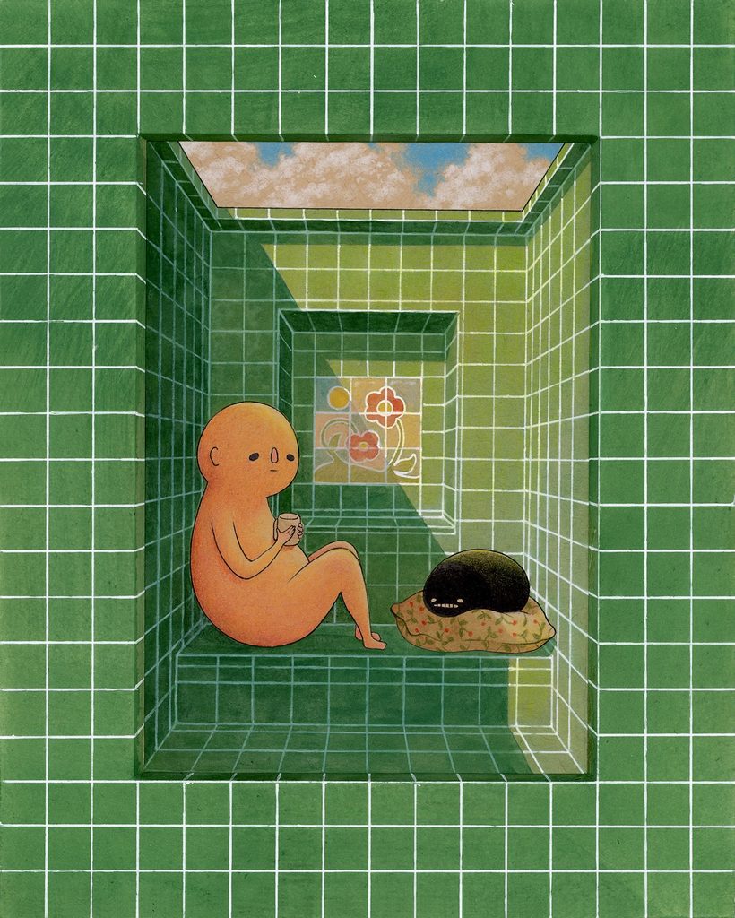 펠리시아 차오, 불안을 ‘검은 생명체’로 그리는 아티스트