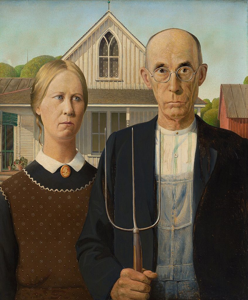그랜트 우드 대표작.〈American Gothic〉 속 두 사람, 실제 부부가 아니었다