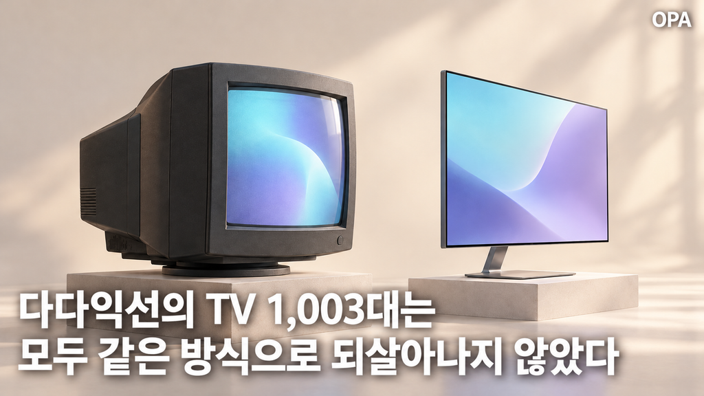 백남준의 다다익선 tv