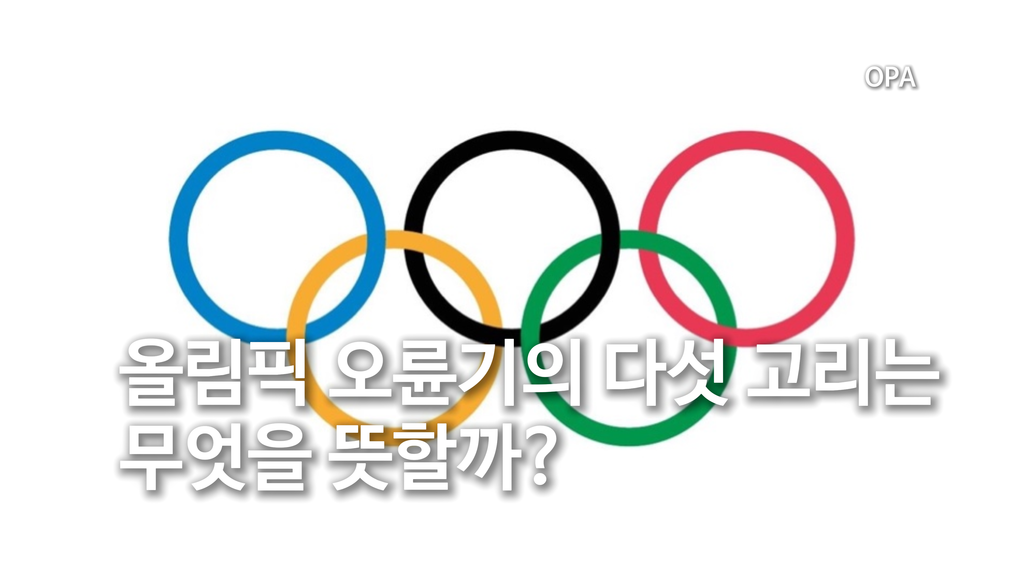 올림픽 오륜기의 다섯 고리는 무엇을 뜻할까?
