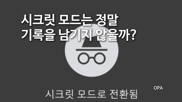 시크릿 모드는 정말 기록을 남기지 않을까?