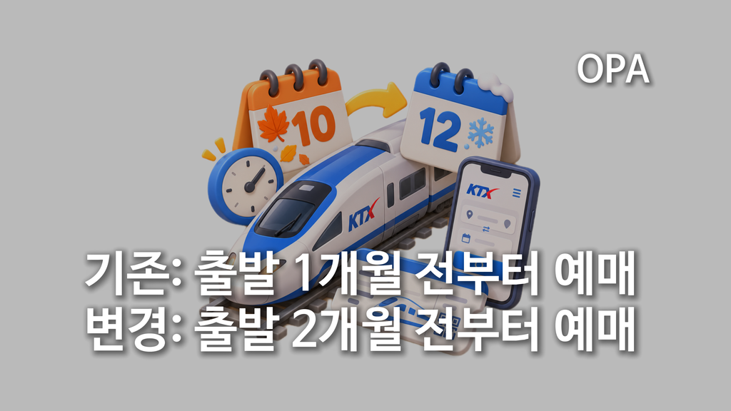 KTX 표, 이제 한 달 더 일찍 살 수 있다