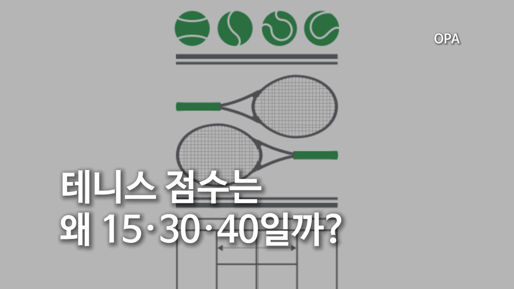 테니스 점수는 왜 15·30·40일까?