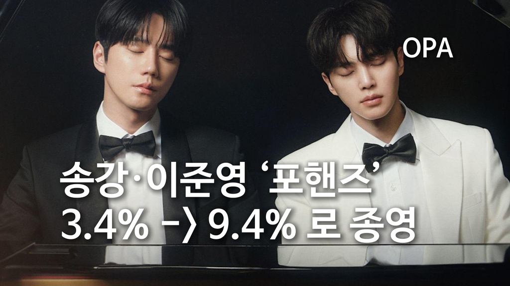 송강·이준영 주연 ‘포핸즈’가 12회 만에 자체 최고 시청률로 막을 내렸다. 평균 9.4%와 최고 10.6%의 차이, 마지막 두 사람의 결말까지 정리했다.