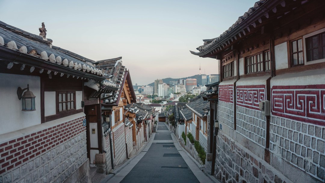 한국의 지역도시 거리 풍경 자료 이미지